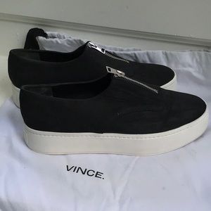 Vince Warner slip on platform sneakers black 9